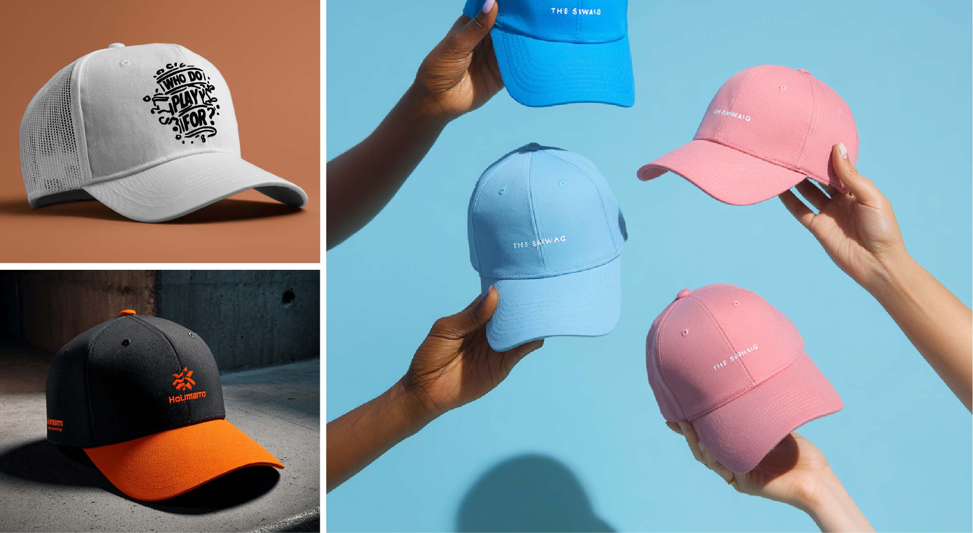 قبعات مطبوعة